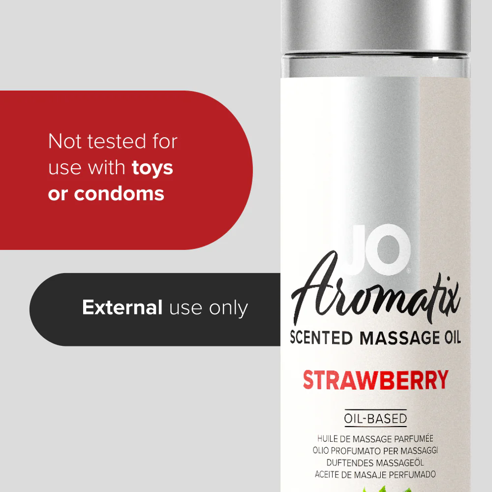 Aromatix Strawberry Scented Massage Oil - Image 6