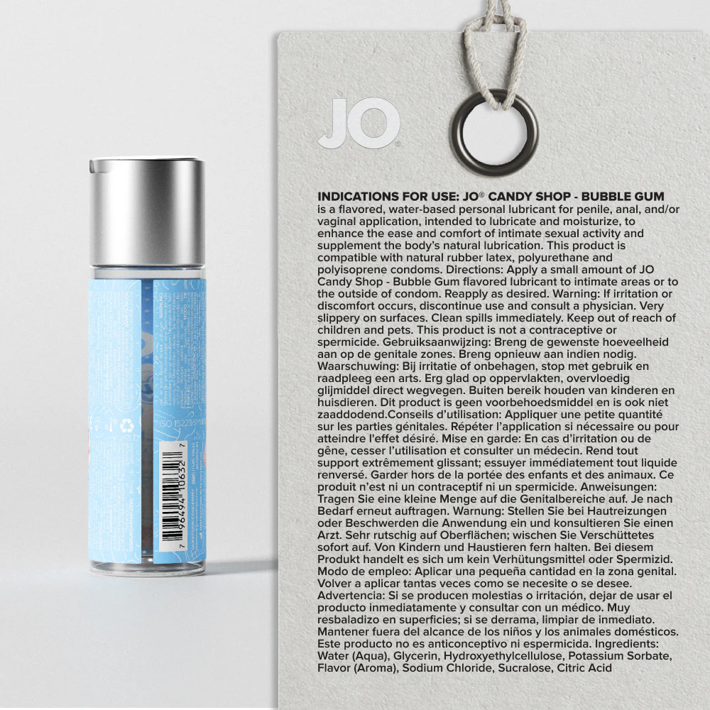 H2O Bubble Gum Candy Shop Flavored Lubricant - Image 3