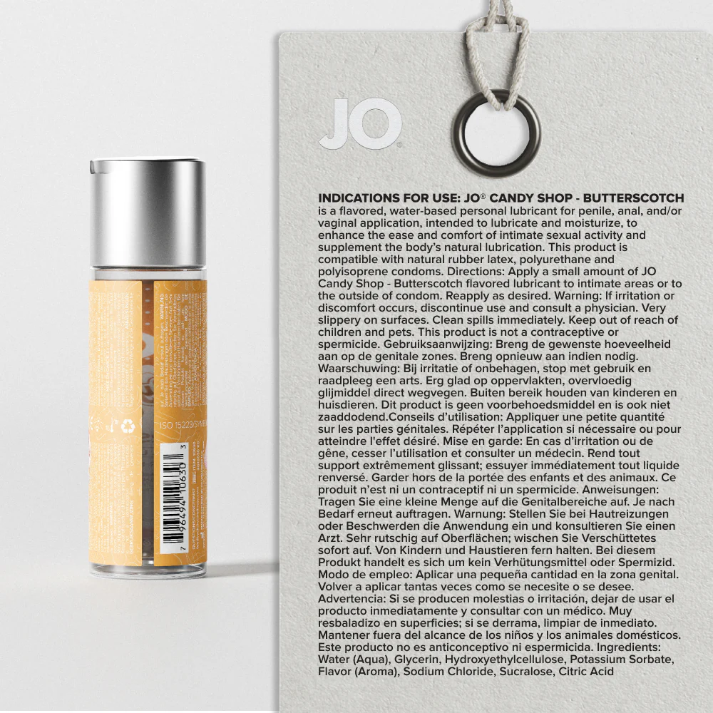 H2O Butterscotch Candy Shop Flavored Lubricant - Image 3