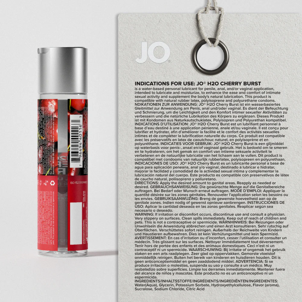 H2O Cherry Burst Flavored Lubricant - Image 3