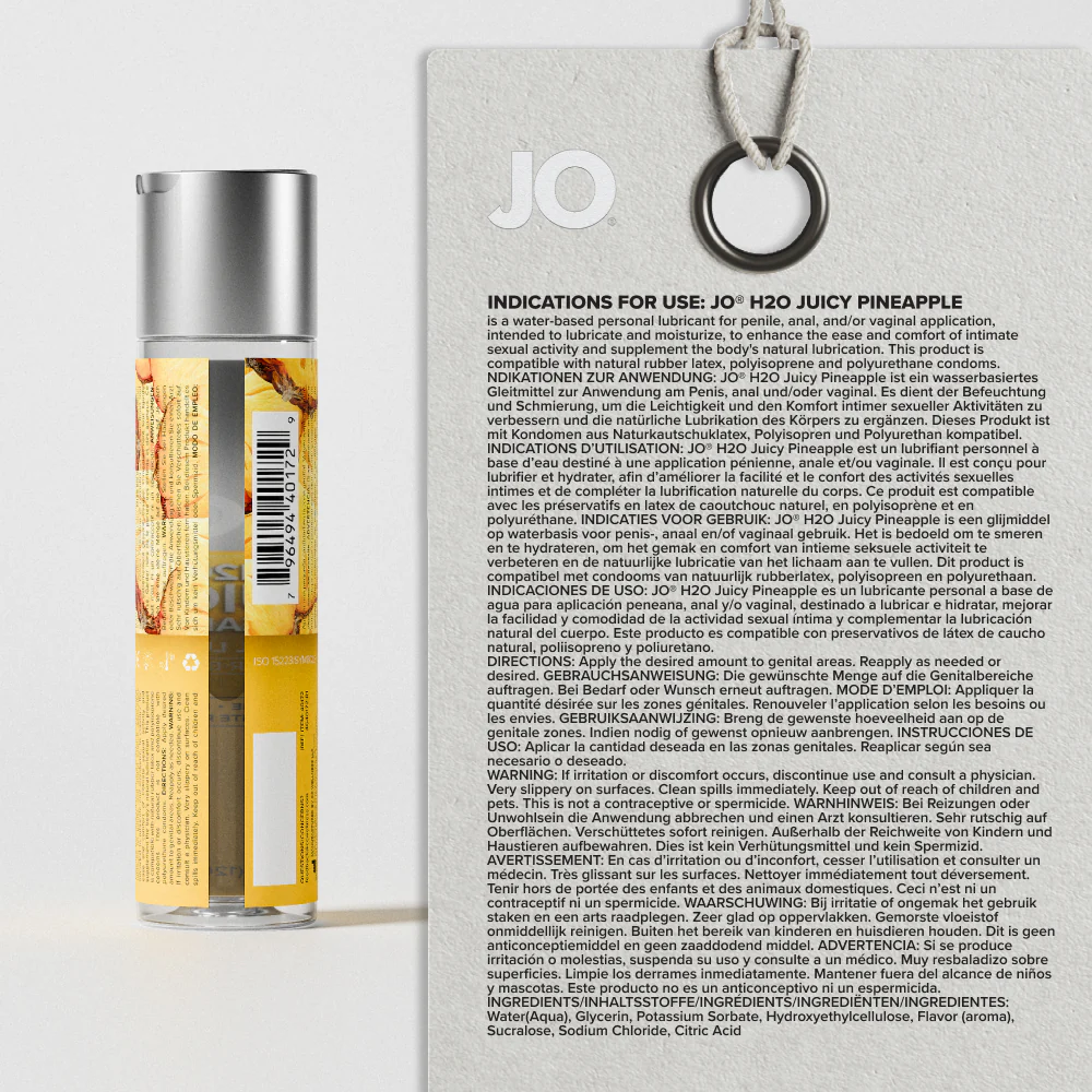 H2O Juicy Pineapple Flavored Lubricant - Image 3