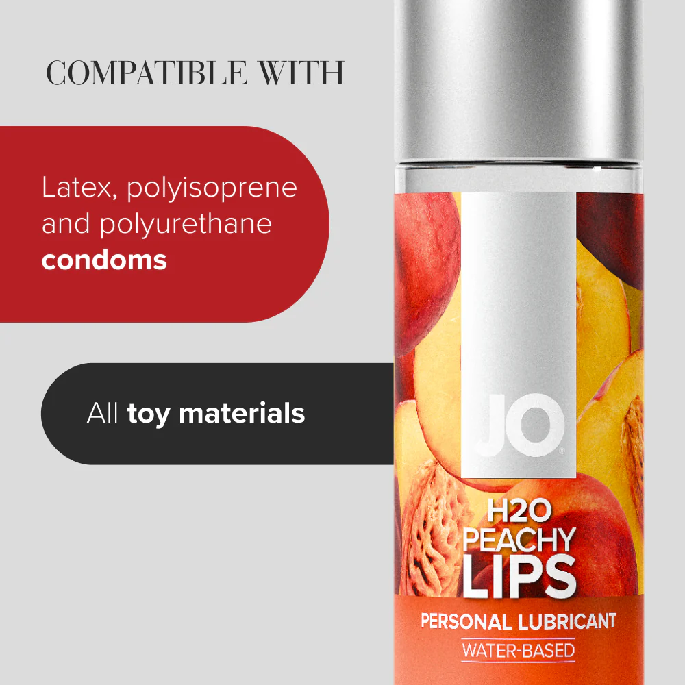 H2O Peachy Lips Flavored Lubricant - Image 6
