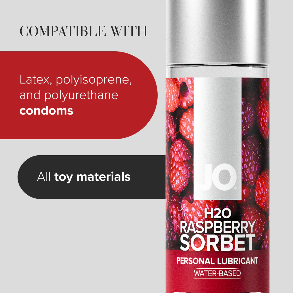 H2O Raspberry Sorbet Flavored Lubricant - Image 6