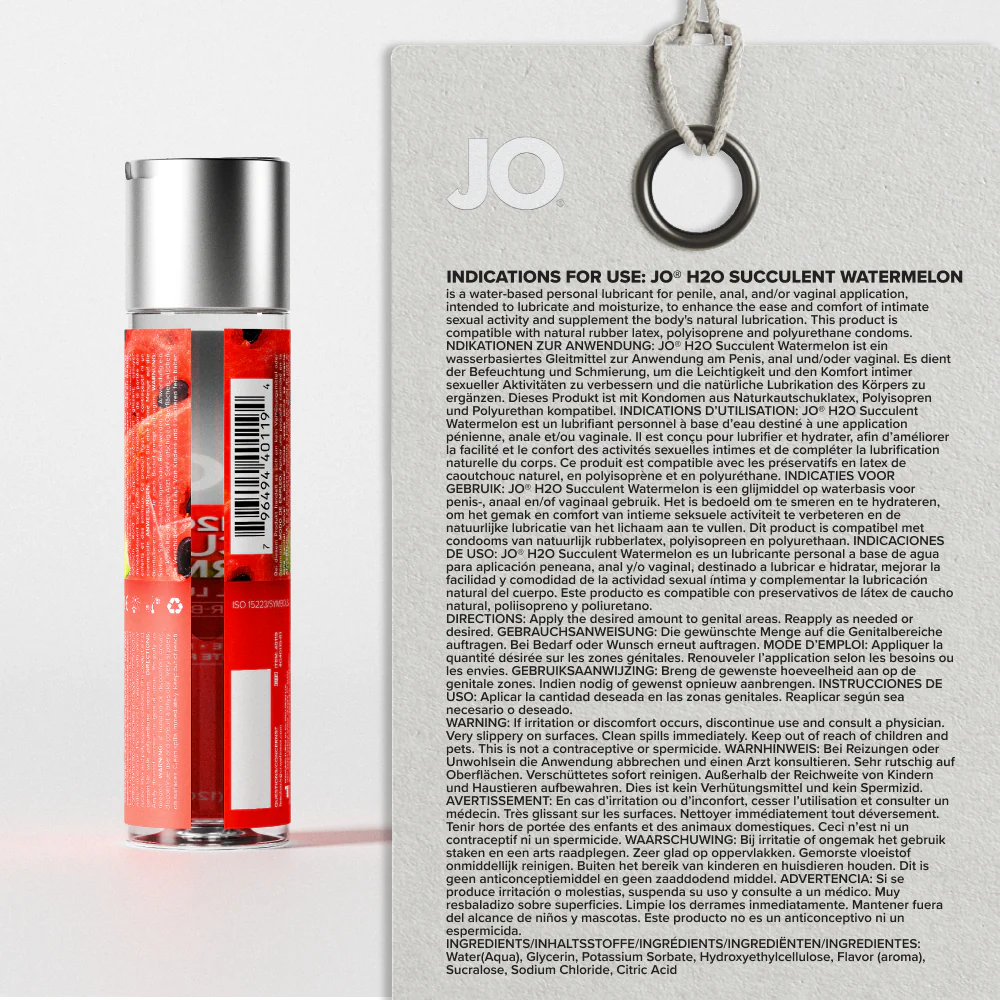 H2O Succulent Watermelon Flavored Lubricant - Image 3